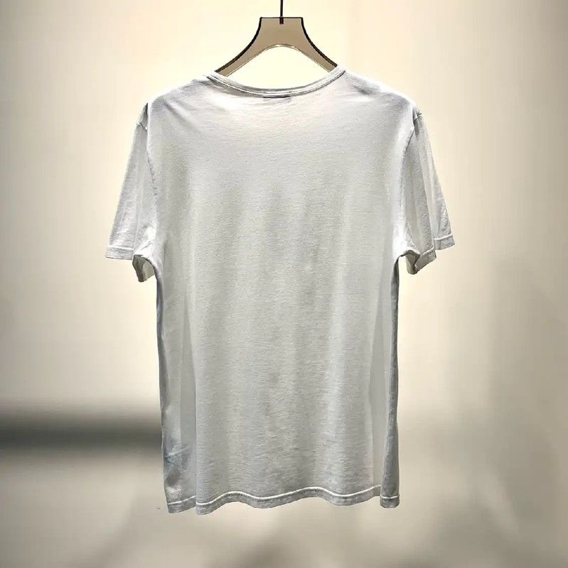 Dior Dior White Cotton Men's T-shirt 0089 Size US L / EU 52-54 / 3 - 2 Thumbnail