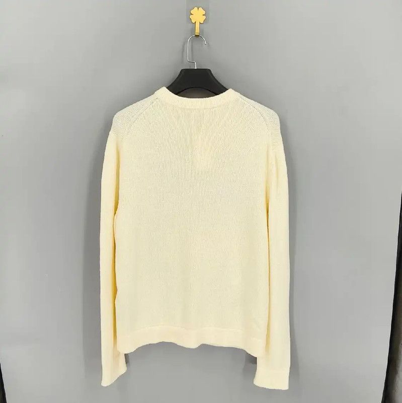 Dior Dior Men's Cream Wool Pullover Sweater 0089 Size US S / EU 44-46 / 1 - 2 Thumbnail