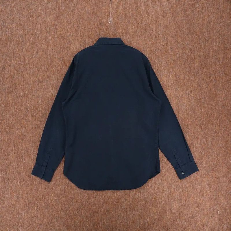 Dior Dior Logo Men's Dark Blue Shirt 0089 Size US M / EU 48-50 / 2 - 2 Thumbnail