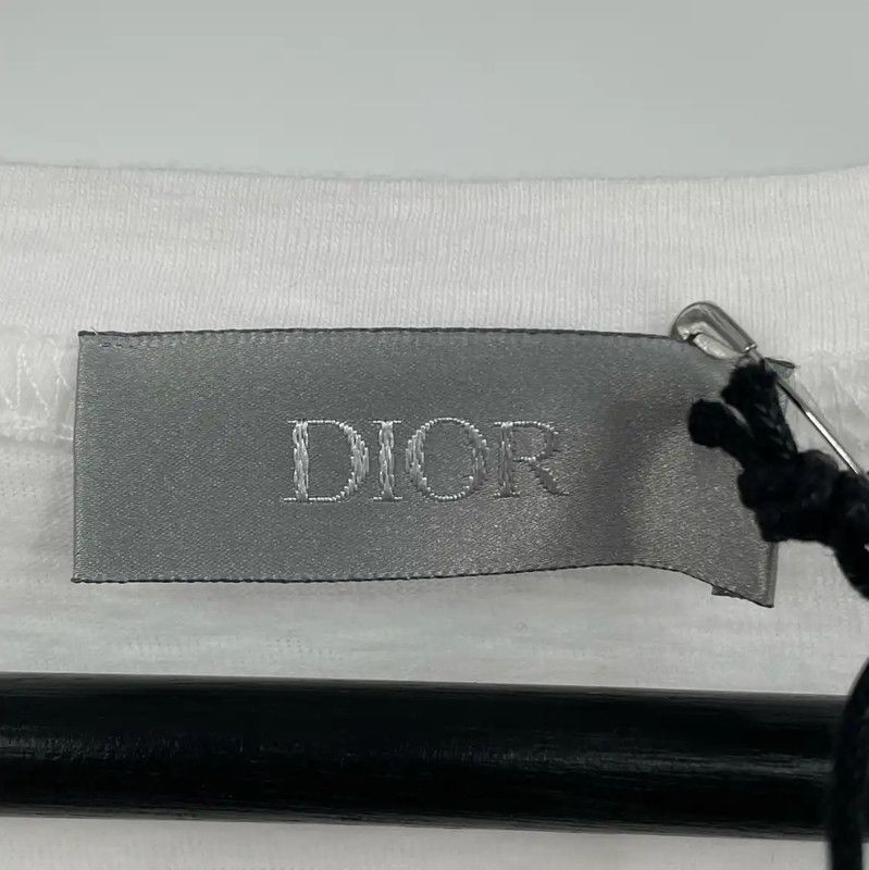 Dior Dior Summer White Cotton Short Sleeve T-Shirt 0089 Size US XL / EU 56 / 4 - 3 Thumbnail