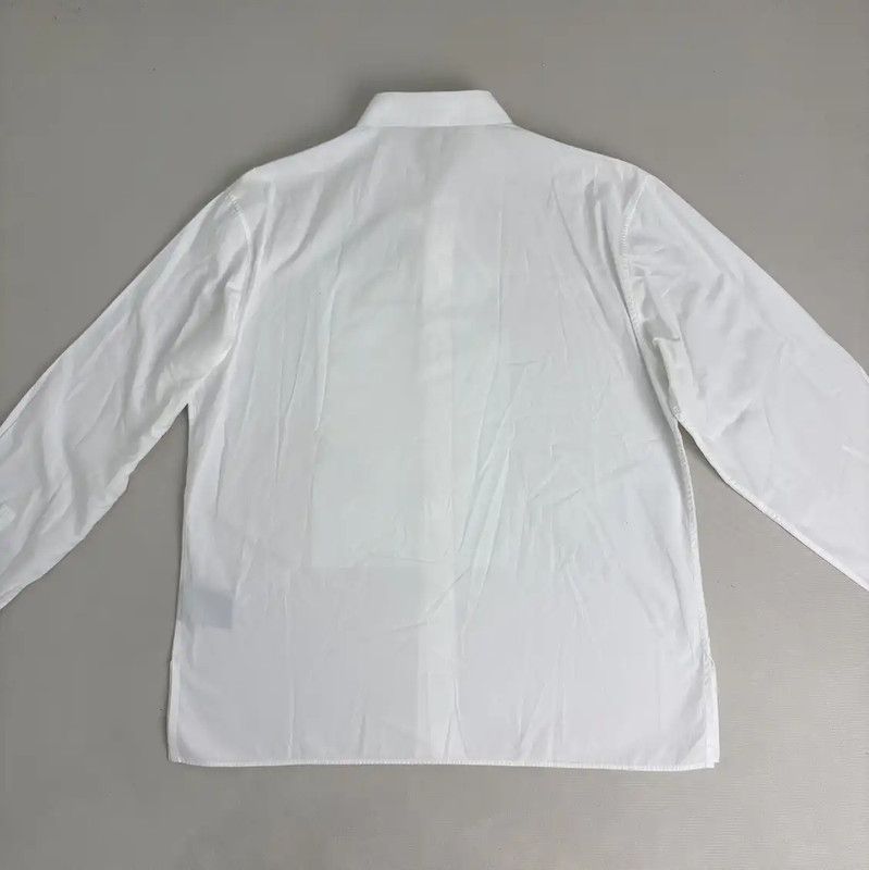 Dior Dior White Cotton Long Sleeve Men's Shirt 0089 Size US L / EU 52-54 / 3 - 2 Thumbnail