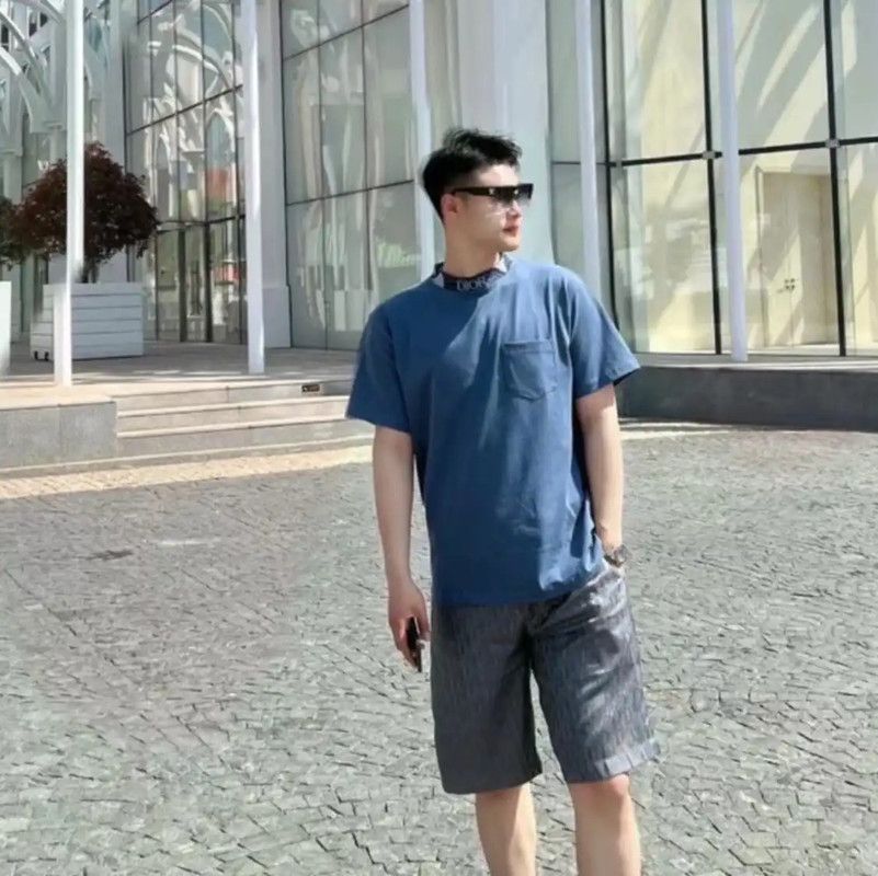 Dior Dior Men's Blue Cotton T-Shirt 0089 Size US S / EU 44-46 / 1 - 10 Thumbnail
