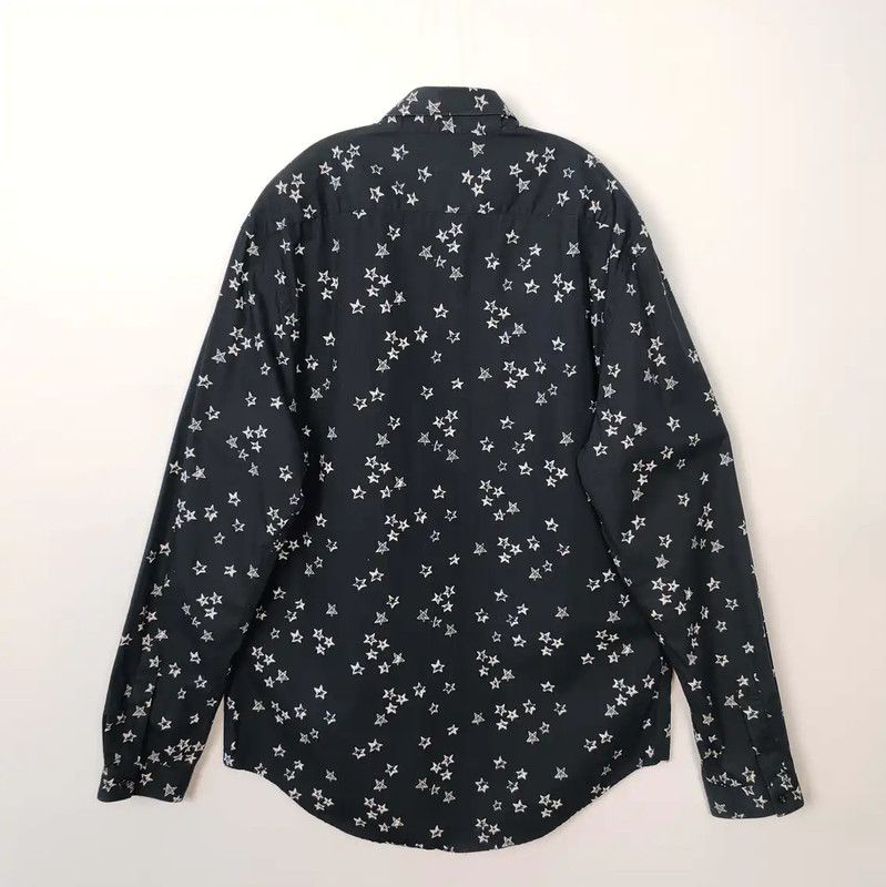Dior Dior Black Cotton Star Print Shirt for Men 0089 Size US L / EU 52-54 / 3 - 2 Thumbnail