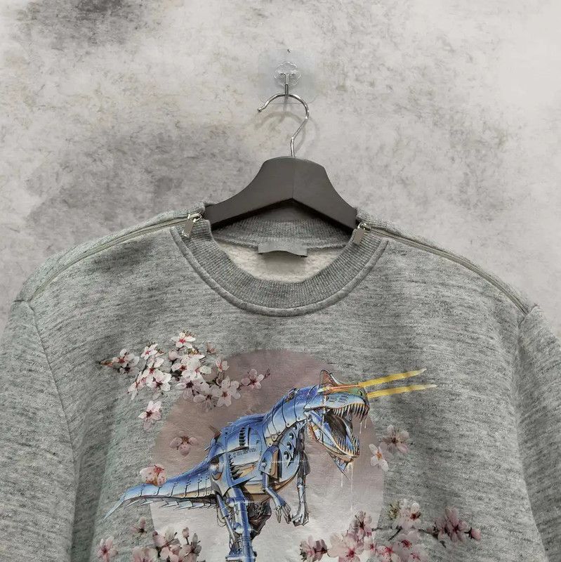 Dior Dior Gray Cotton Long Sleeve Sweatshirt 0089 Size US S / EU 44-46 / 1 - 4 Thumbnail