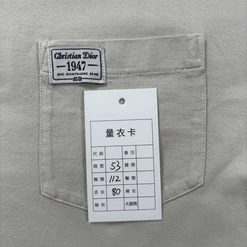 Dior Dior Men's Cotton T-Shirt in Light Brown 0089 Size US L / EU 52-54 / 3 - 5 Thumbnail