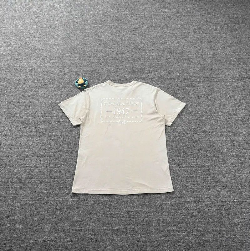 Dior Dior Men's Cotton T-Shirt in Light Brown 0089 Size US L / EU 52-54 / 3 - 2 Thumbnail