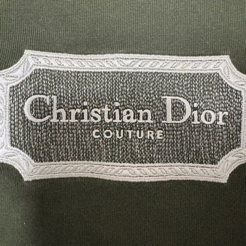 Dior Dior Military Green Cotton Logo T-Shirt 0089 Size US XS / EU 42 / 0 - 4 Thumbnail