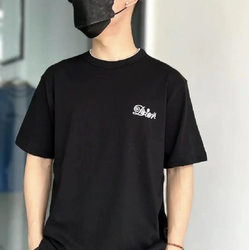Dior Dior Black Cotton Short Sleeve Men's T-Shirt 0089 Size US S / EU 44-46 / 1 - 5 Thumbnail
