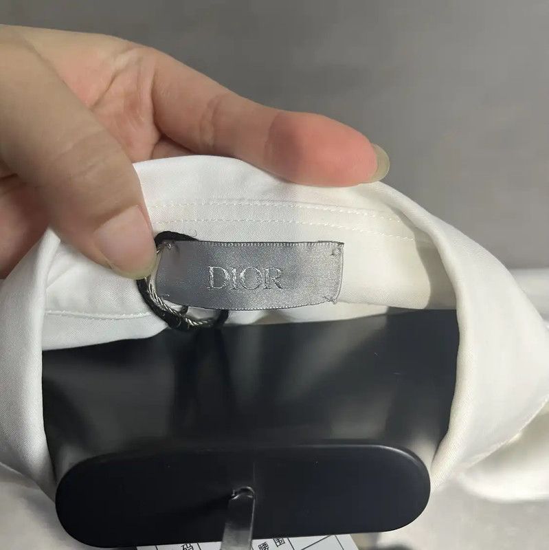Dior White Cotton Men's Shirt 0089