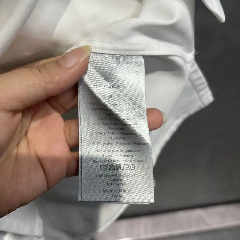 Dior White Cotton Men's Shirt 0089