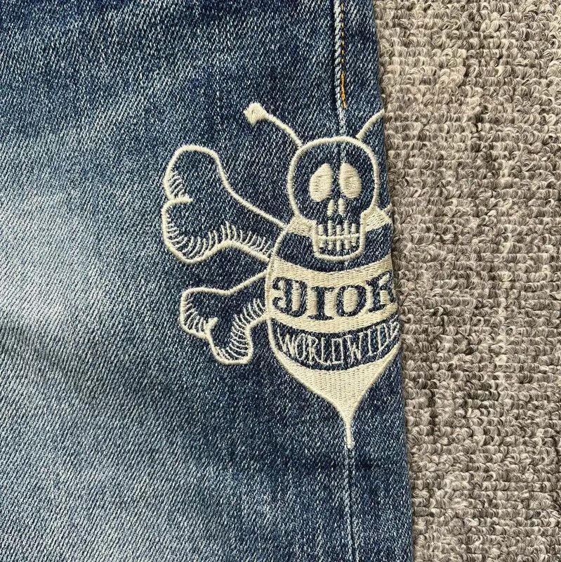Dior Dior Blue Cotton Casual Pants for Men 0089 Size US 32 / EU 48 - 4 Thumbnail