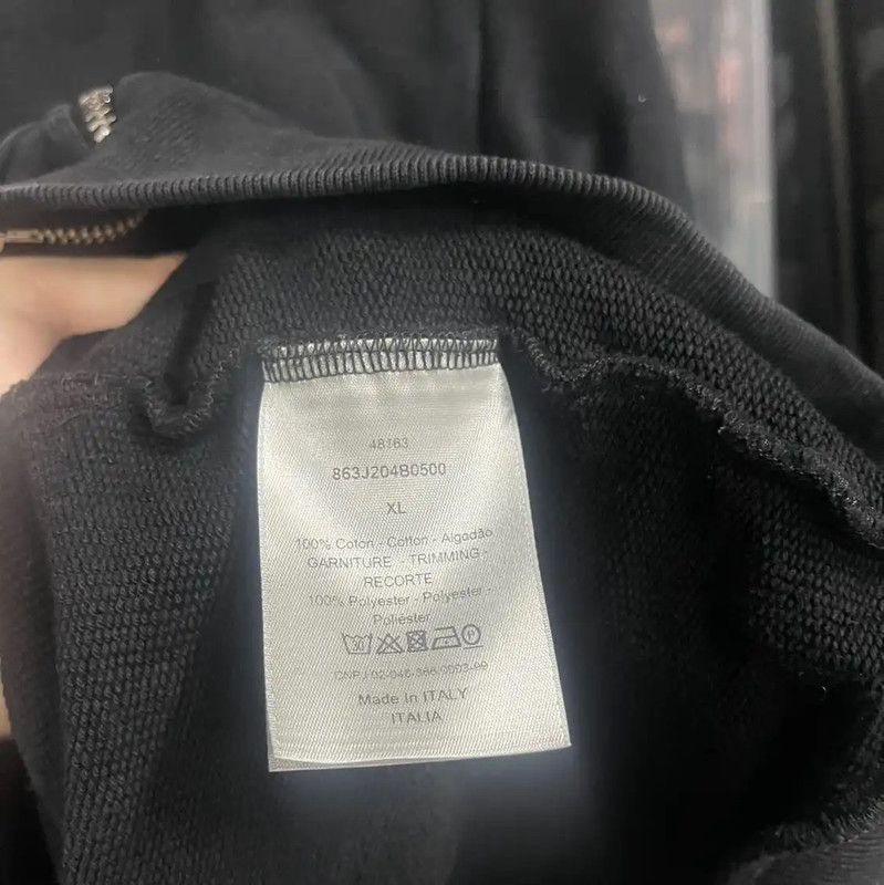 Dior Dior Black Hoodie with Logo Details 0089 Size US XL / EU 56 / 4 - 5 Thumbnail