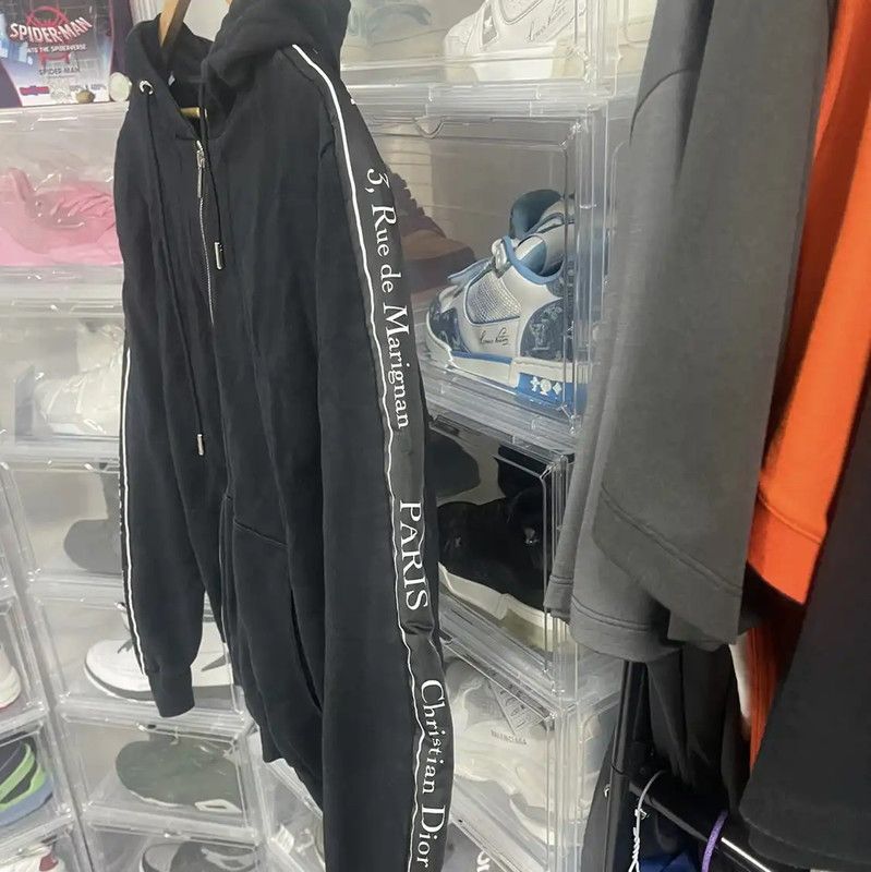 Dior Dior Black Hoodie with Logo Details 0089 Size US XL / EU 56 / 4 - 3 Thumbnail