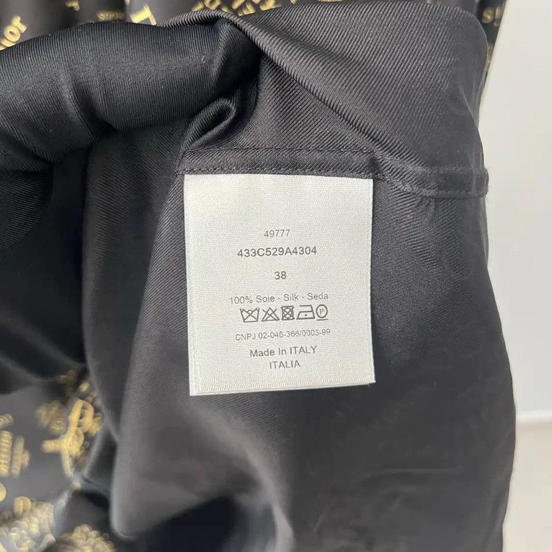 Dior Dior Black Silk Long Sleeve Shirt 0089 Size US M / EU 48-50 / 2 - 4 Thumbnail