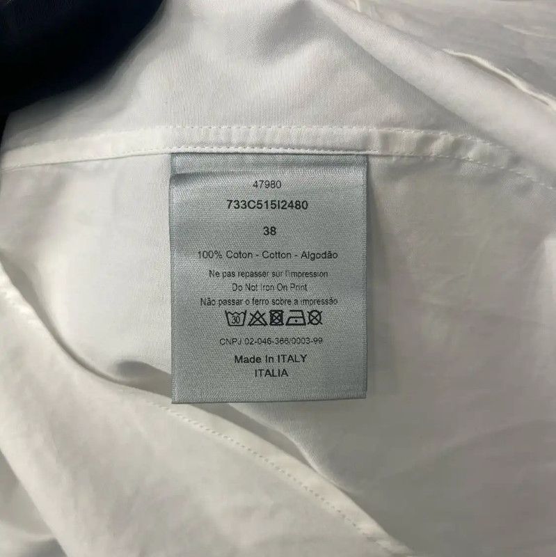 Dior Dior White Cotton Short Sleeve T-shirt 0089 Size US XS / EU 42 / 0 - 4 Thumbnail