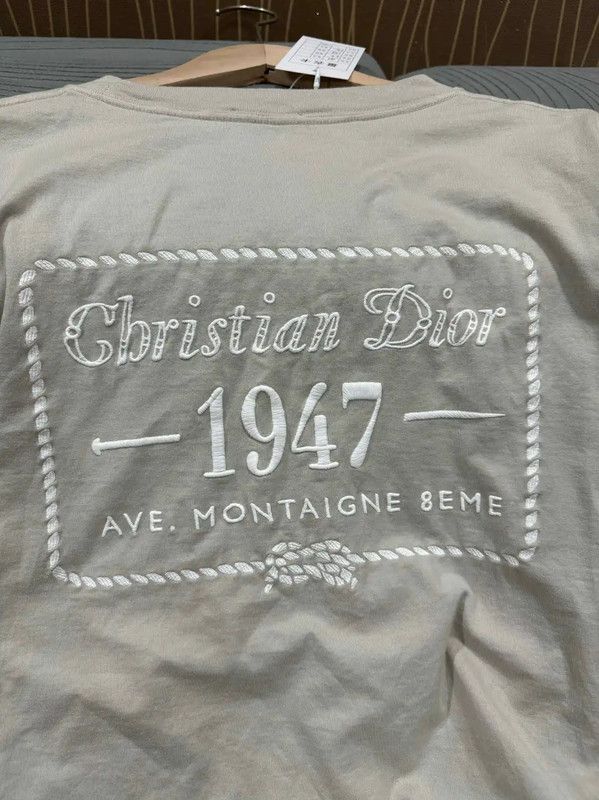 Dior Dior Beige Cotton Men's T-Shirt 0089 Size US M / EU 48-50 / 2 - 3 Thumbnail