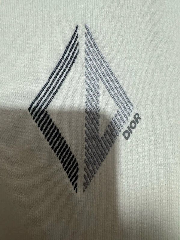 Dior Dior Men's Embroidered Logo T-Shirt 0089 Size US M / EU 48-50 / 2 - 3 Thumbnail