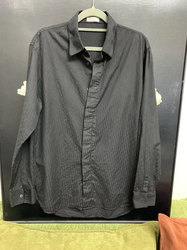Dior Dior Men's Black Silk Blend Long Sleeve Shirt 0089 Size US S / EU 44-46 / 1 - 2 Thumbnail
