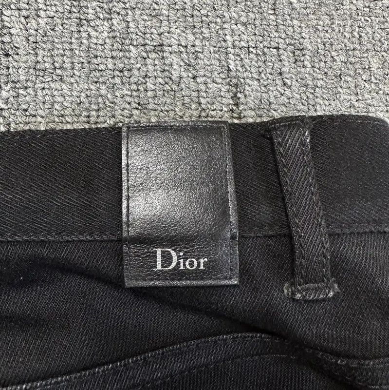 Dior Dior Black Cotton Blend Embroidered Casual Pants 0089 Size US 34 / EU 50 - 5 Thumbnail