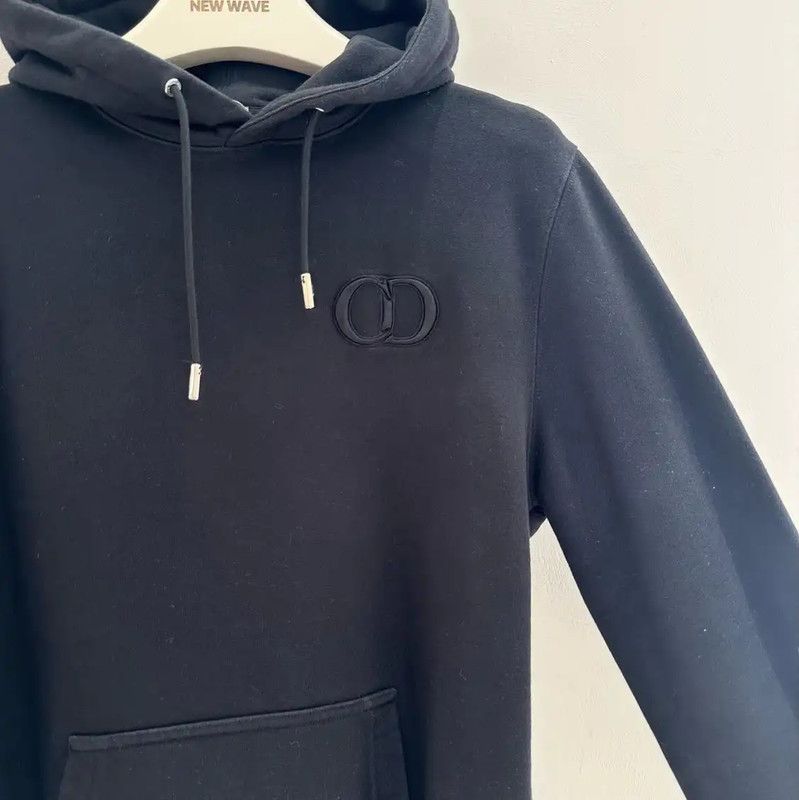 Dior Dior Black Logo Long Sleeve Hoodie 0089 Size US XS / EU 42 / 0 - 3 Thumbnail