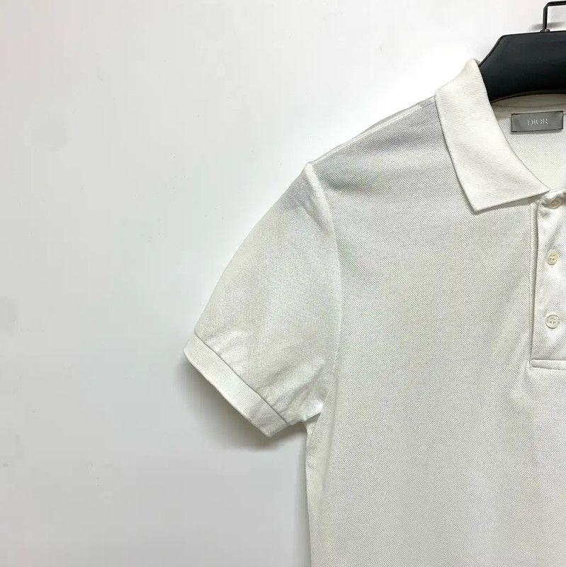 Dior Dior White Cotton Men's Polo Shirt 0089 Size US M / EU 48-50 / 2 - 5 Thumbnail
