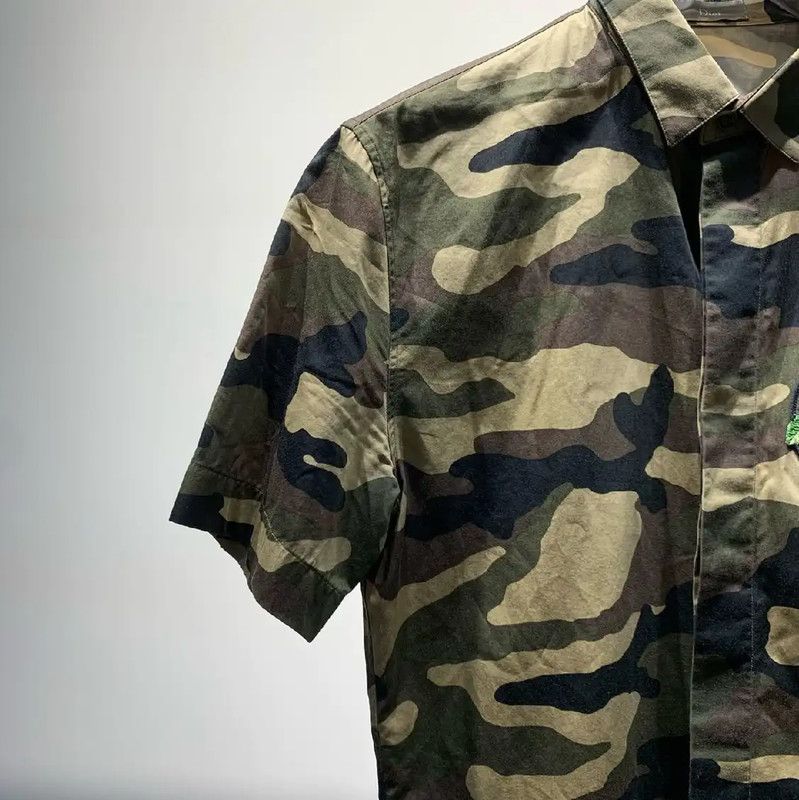 Dior Dior Green Camo Cotton Short Sleeve Shirt 0089 Size US S / EU 44-46 / 1 - 5 Thumbnail