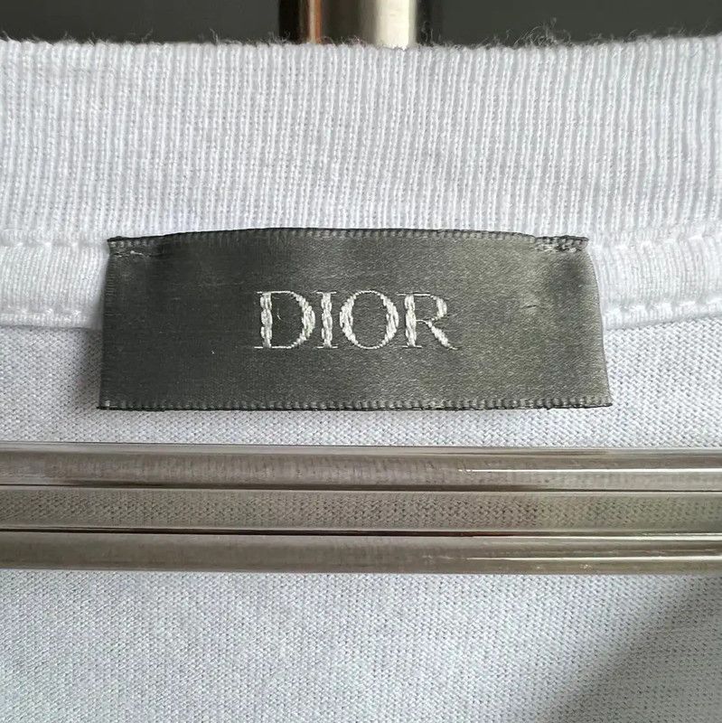 Dior Dior White Cotton XL Men's T-Shirt 0089 Size US XL / EU 56 / 4 - 3 Thumbnail