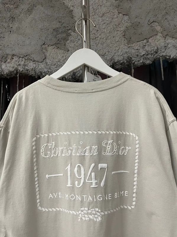Dior Dior White Cotton Short-Sleeve T-Shirt 0089 Size US L / EU 52-54 / 3 - 3 Thumbnail