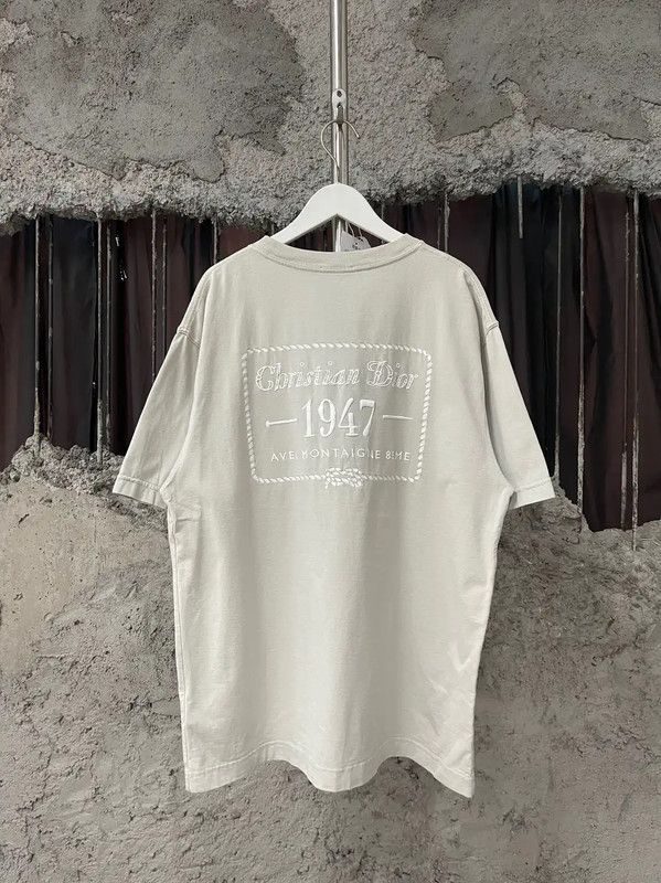Dior Dior White Cotton Short-Sleeve T-Shirt 0089 Size US L / EU 52-54 / 3 - 2 Thumbnail