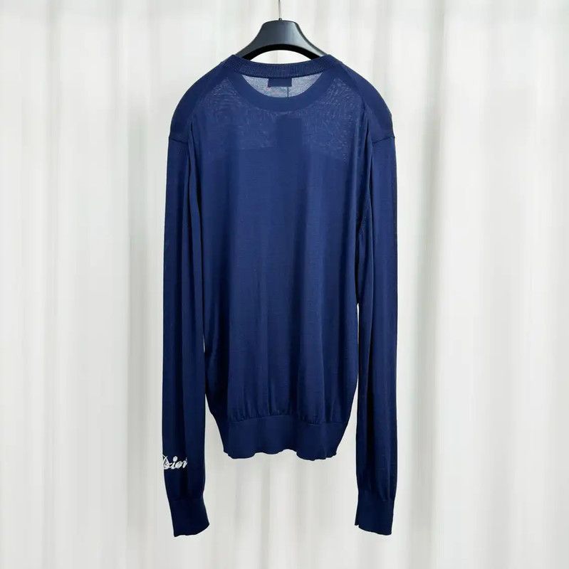 Dior Dior Men's Wool Long Sleeve Pullover Sweater 0089 Size US M / EU 48-50 / 2 - 2 Thumbnail