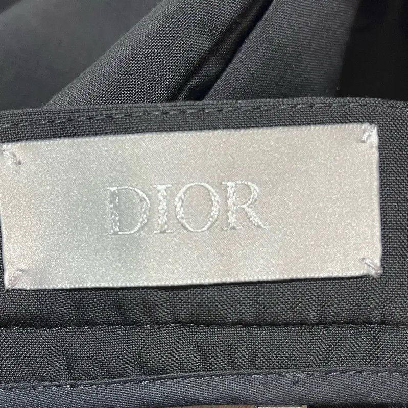 Dior Dior Black Wool Men's Casual Trousers 0089 Size US 34 / EU 50 - 4 Thumbnail