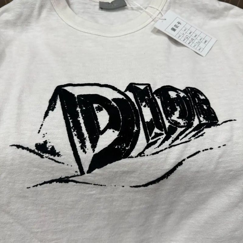 Dior Dior White Cotton Men's T-Shirt 0089 Size US L / EU 52-54 / 3 - 3 Thumbnail
