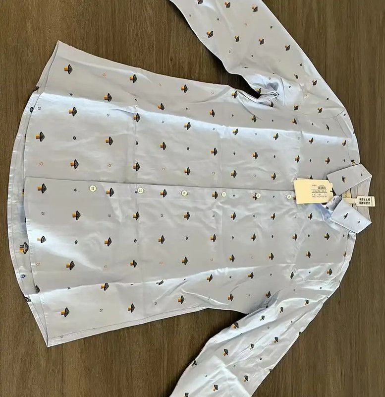 Dior Dior Light Blue Cotton Embroidered Men's Shirt 0089 Size US M / EU 48-50 / 2 - 6 Thumbnail