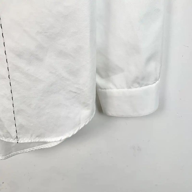 Dior Dior White Cotton Men's Long Sleeve Shirt 0089 Size US M / EU 48-50 / 2 - 4 Thumbnail