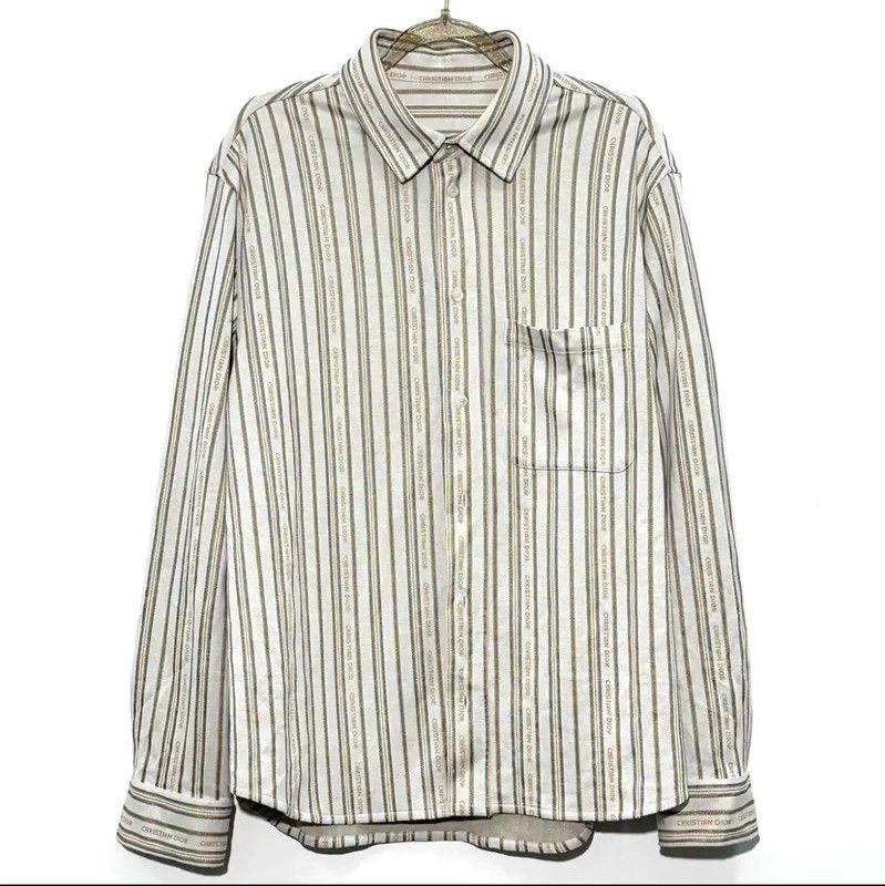 Dior Dior Men's Silk Blend Long Sleeve Shirt 0089 Size US M / EU 48-50 / 2 - 2 Thumbnail