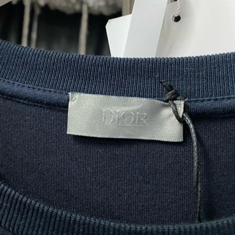 Dior Dior Men's Summer Blue Short Sleeve T-Shirt 0089 Size US M / EU 48-50 / 2 - 5 Thumbnail
