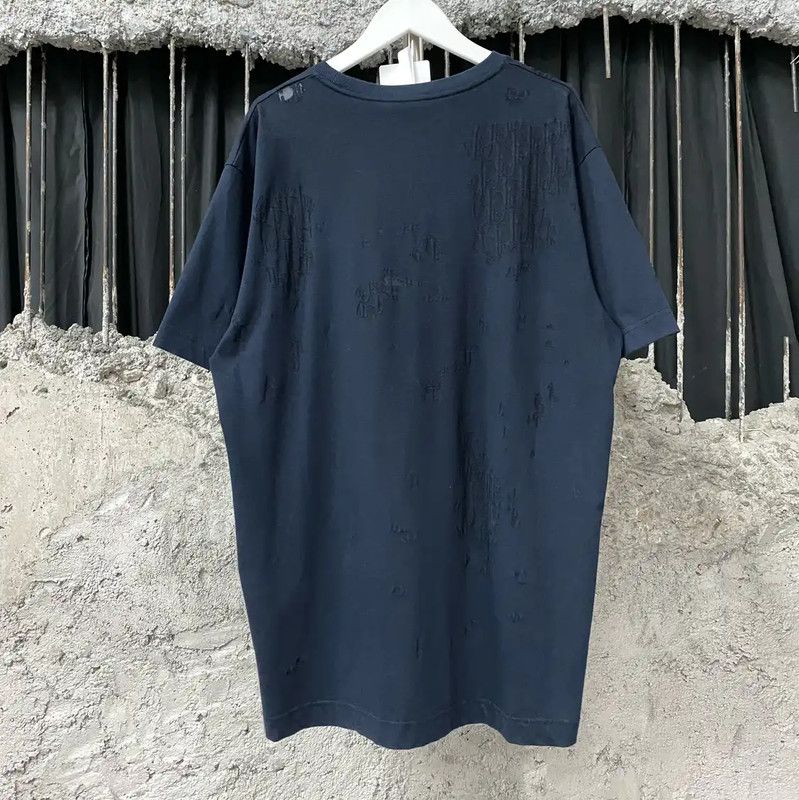 Dior Dior Men's Summer Blue Short Sleeve T-Shirt 0089 Size US M / EU 48-50 / 2 - 2 Thumbnail