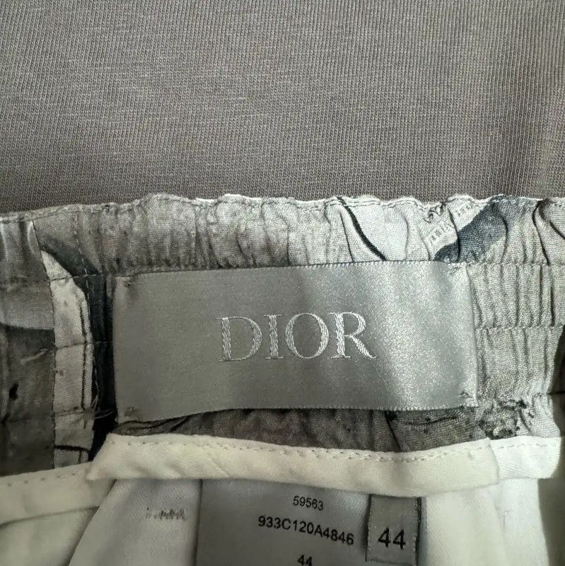 Dior Dior Men's Logo-Print Silk Shorts 0089 Size US 26 / EU 42 - 3 Thumbnail