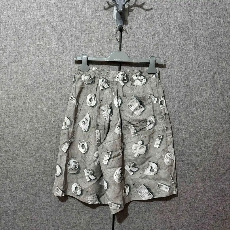 Dior Dior Men's Logo-Print Silk Shorts 0089 Size US 26 / EU 42 - 2 Thumbnail