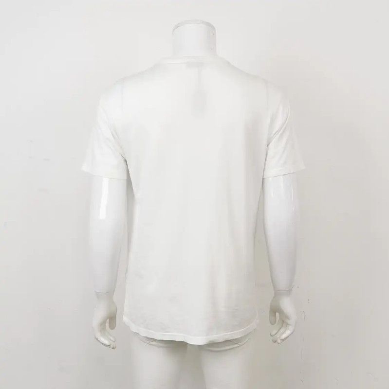 Dior Dior White Cotton Logo T-Shirt for Men 0089 Size US M / EU 48-50 / 2 - 2 Thumbnail