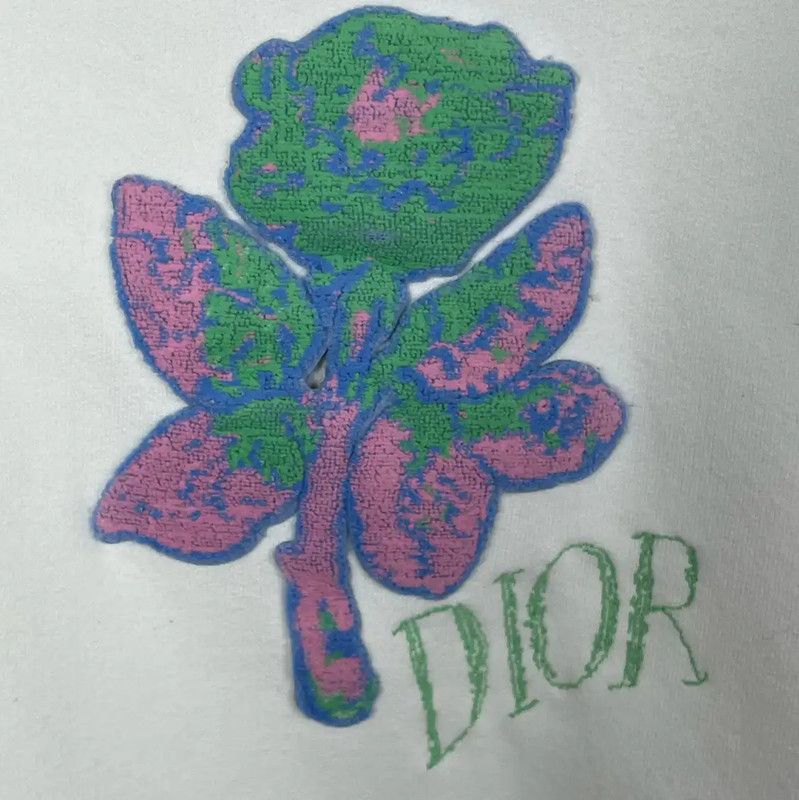 Dior Dior White Cotton Hoodie for Men 0089 Size US L / EU 52-54 / 3 - 4 Thumbnail