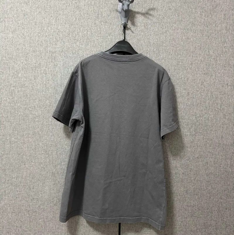 Dior Dior Gray Cotton Embroidered Logo Men's T-Shirt 0089 Size US M / EU 48-50 / 2 - 2 Thumbnail