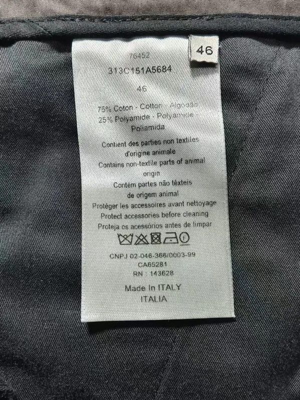 Dior Dior Gray Cotton Men’s Shorts 0089 Size US 26 / EU 42 - 5 Thumbnail