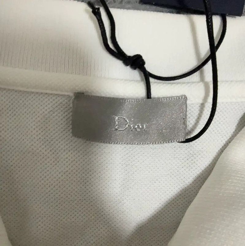 Dior Dior White Cotton Men's Polo T-Shirt 0089 Size US M / EU 48-50 / 2 - 5 Thumbnail