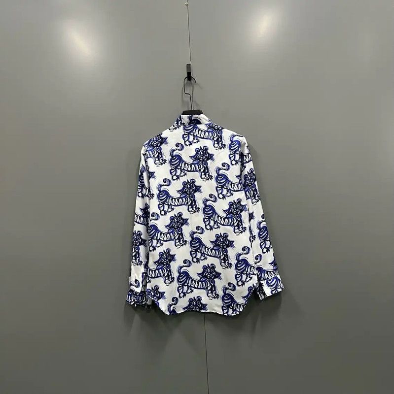 Dior Dior Multicolor Cotton Long Sleeve Shirt 0089 Size US M / EU 48-50 / 2 - 2 Thumbnail
