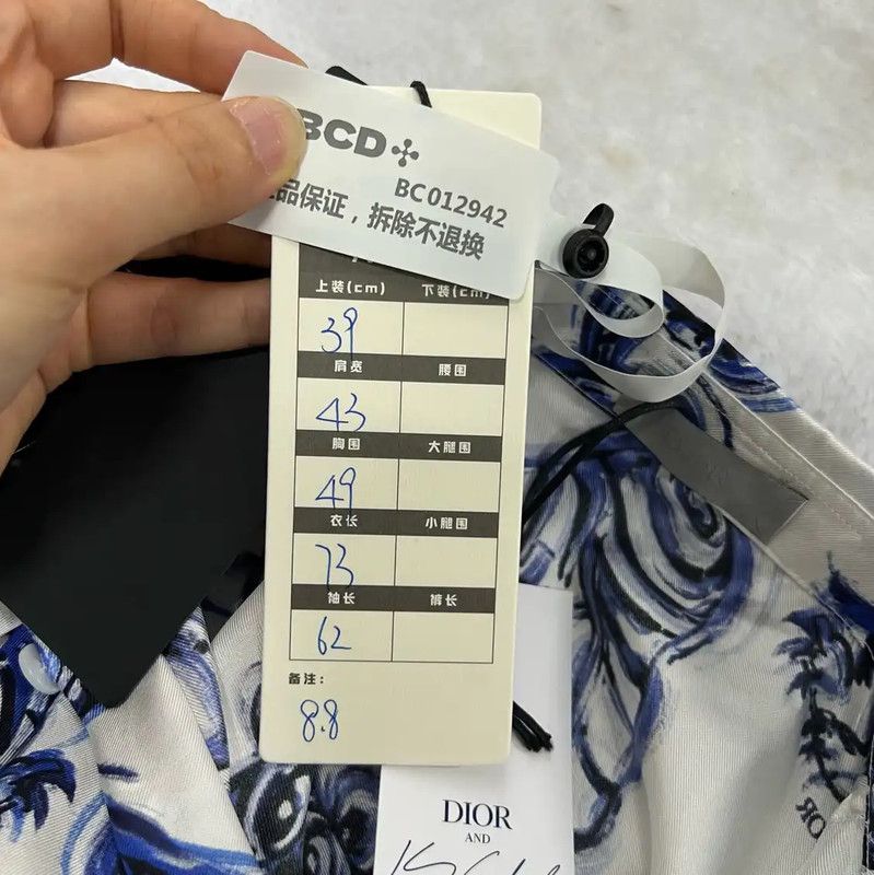 Dior Dior Multicolor Cotton Long Sleeve Shirt 0089 Size US M / EU 48-50 / 2 - 5 Thumbnail