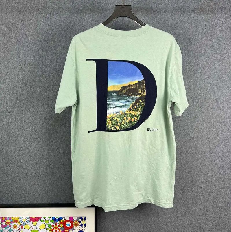 Dior Dior Green Men's T-Shirt 0089 Size US M / EU 48-50 / 2 - 2 Thumbnail