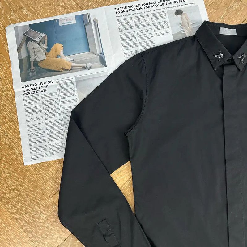 Dior Dior Black Men's Long Sleeve Shirt 0089 Size US S / EU 44-46 / 1 - 6 Thumbnail