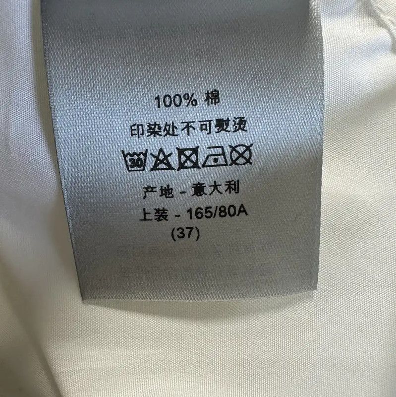 Dior Dior White Cotton Long Sleeve Shirt for Men 0089 Size US S / EU 44-46 / 1 - 9 Thumbnail