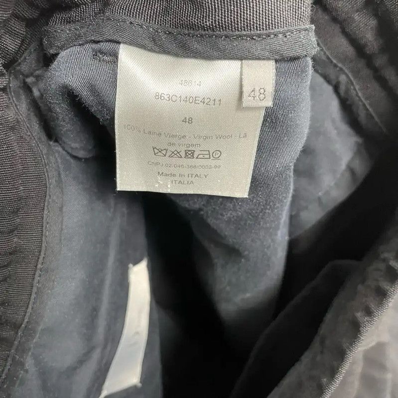 Dior Dior Black Wool Casual Pants 0089 Size US 28 / EU 44 - 4 Thumbnail